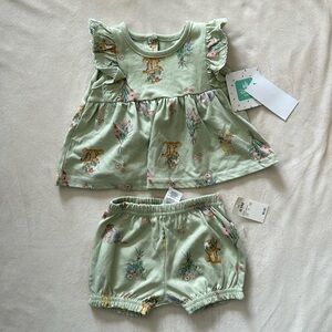 NWT Disney Baby Sleeveless Top and Bloomer Set